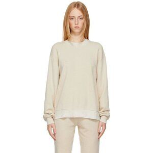 Cotton Citizen Brooklyn Oversized Sweatshirt Size M Womens Beige $225